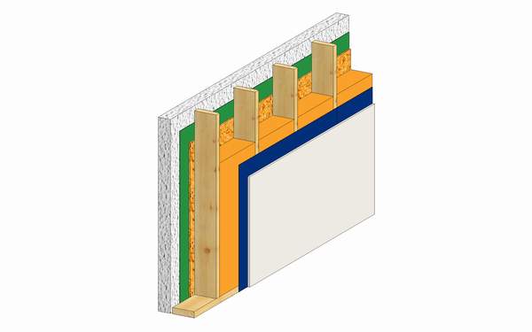 Typowy układ warstw ściany zewnętrznej (Rys. 7)
